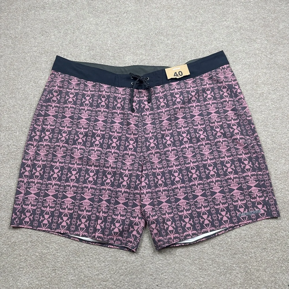 Patagonia Board Shorts Mens Size 40 Multicolor Drawstrings Lightweight